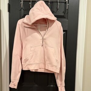 Lululemon Athletica Light Pink Half-Zip Hoodie